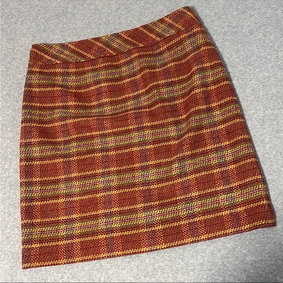 Talbots Womens Wool Plaid Skirt Size 6 Preppy Academia Career Office Tweed - Picture 6 of 11